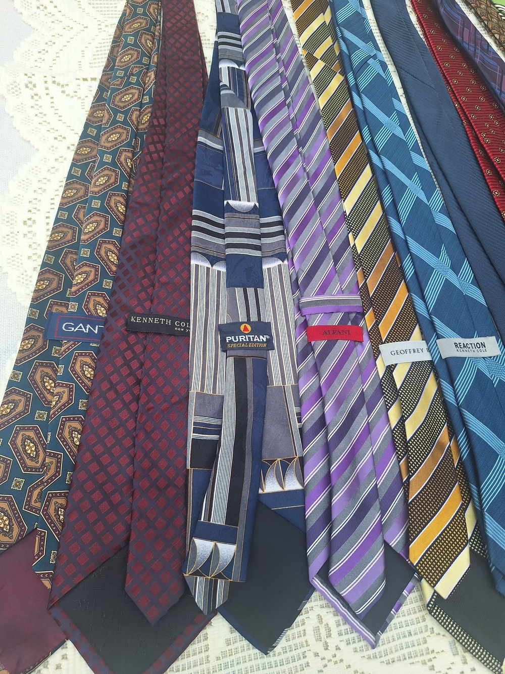 Men's Assorted Patterned Neckties - Multi-Color Set - Picture 5 of 7
